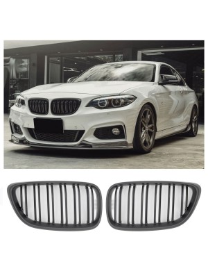 Maska BMW 2 (F22/F23/F87) - černá matná (dvojitá)